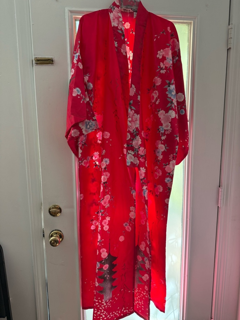 VTG Kimono Style Maxi Long Robe Made In Japan Women OS New old Stock